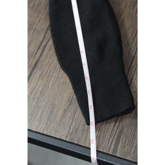 J.Crew Women's 100% Cashmere Black Cowl Neck Sweater Vintage Y2K - Picture 8 of 11